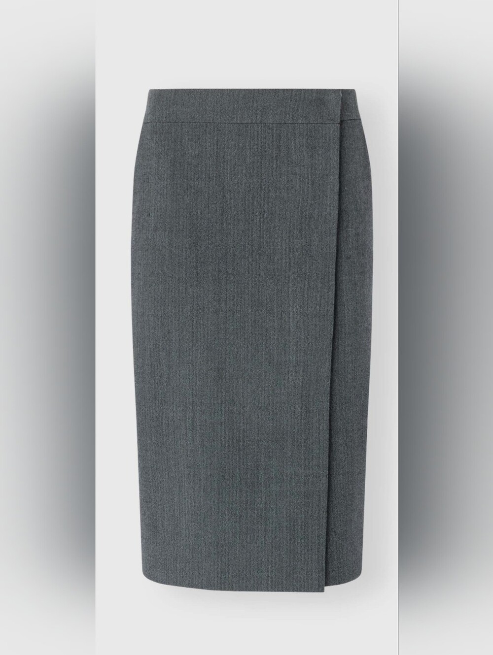 Ermanno Scervino FIRE! NWT! Wrap Pencil Skirt in Fresco Wool w/Resca Pattern. 38
